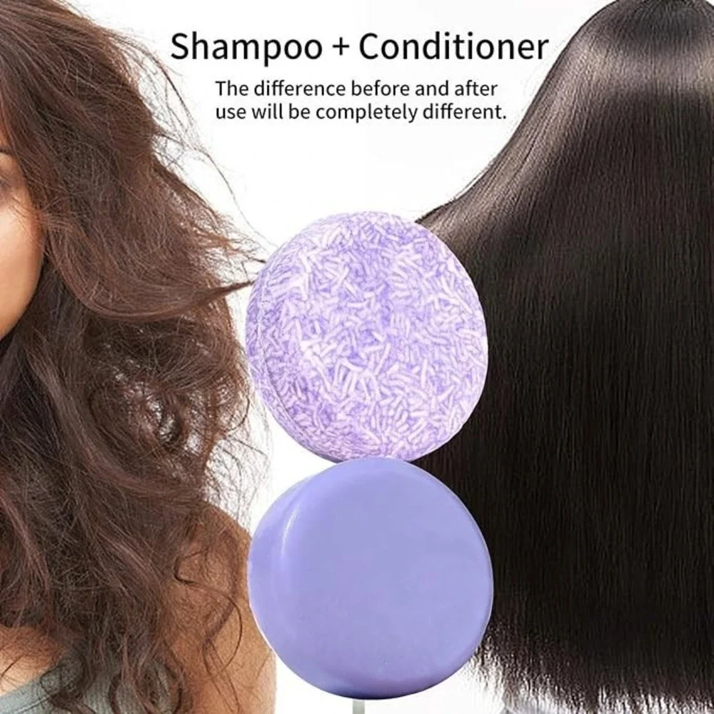 Blueberry Fresh Plant Shampoo Bar 60g Solid Hair Care Metal Tin New No Silicone